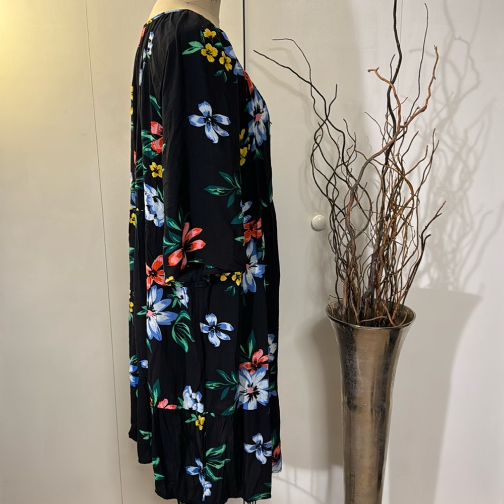 Old Navy floral 3/4 sleeve midi dress - Picture 5 of 8